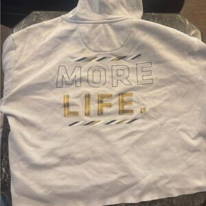 OTF Grey More Life Cropped Hoodie